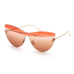 Women's 0400 Sunglasses // 99mm // Brown Red + Brown Gradient