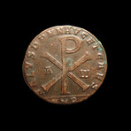 Roman Coin with Chi-Rho Symbol // 350-353 AD