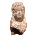 Kushan Terracotta Bust from India // 1st - 3rd Century AD