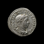 Roman Silver Coin with Victory