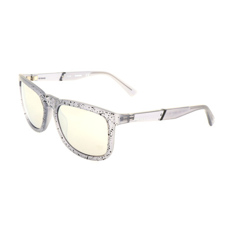 Diesel // Unisex DL0262 Sunglasses // Gray + Smoke Mirror