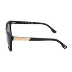 Unisex DL0120 Sunglasses // Matte Black + Green