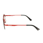 Unisex DL0275 Sunglasses // Matte Red + Smoke Mirror