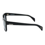 Diesel // Unisex DL0074 Sunglasses // Shiny Black + Gradient Smoke