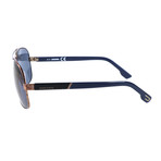 Diesel // Men's DL0125 Sunglasses // Bronze + Blue Mirror