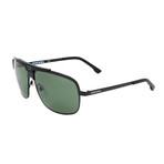 Men's DL0037 Polarized Sunglasses // Shiny Black + Green