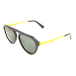 Men's DL0277 Sunglasses // Gray Green Mirror