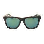 Diesel // Unisex DL0116 Sunglasses // Dark Green + Green Mirror