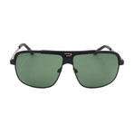 Men's DL0037 Polarized Sunglasses // Shiny Black + Green