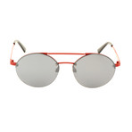 Unisex DL0275 Sunglasses // Matte Red + Smoke Mirror