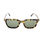Men's DL0282 Sunglasses // Blonde Havana + Green