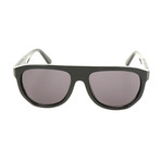 Men's DL0255 Sunglasses // Shiny Black + Smoke
