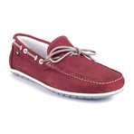 Socean Suede Boat Shoe // Red (Euro: 40)