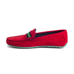 Rt-Seon Suede Moccasin // Red (Euro: 44)