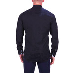 Fibonacci Skull Dress Shirt // Black (XL)