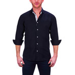 Einstein Multi Geo Dress Shirt // Black (XL)