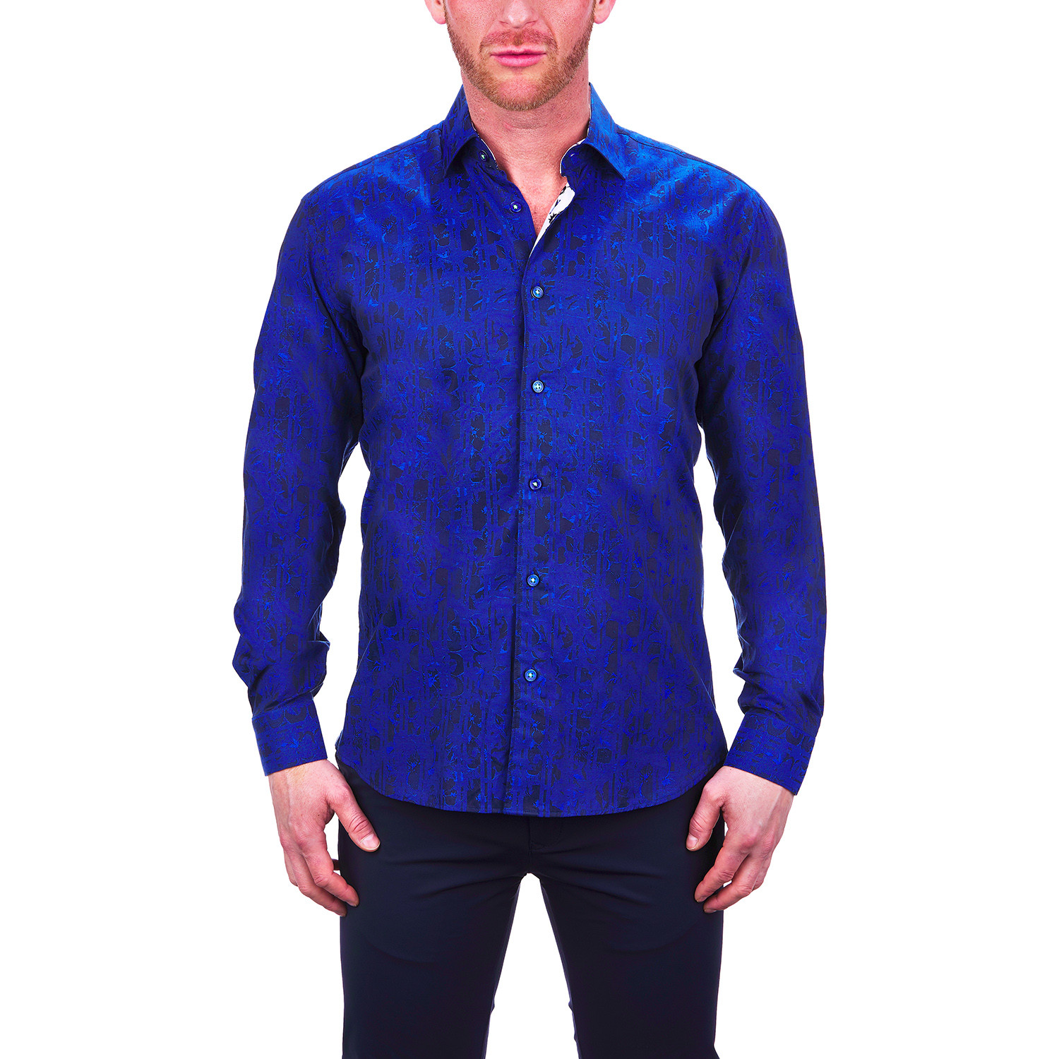 Fibonacci Plasma Dress Shirt // Blue (S) - Maceoo - Touch of Modern