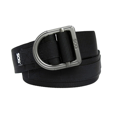 SOG Tactical Nylon Webbing Belt // Black (Small/Medium)