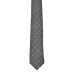 Wool + Silk Blend Skinny Knit Tie // Dark Gray