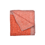 Pocket Square (Brown + Orange)