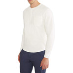 Waffle Ls Henley // White (L)