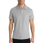 Sueded Cotton Polo // Light Heather Gray (S)