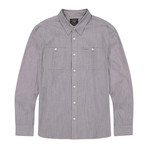 Stretch Chambray Ls Shirt // Gray (S)