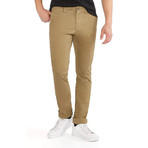 Bowie Straight Fit Stretch Chino Pant // Khaki (38WX34L)