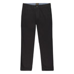 Bowie Straight Fit Stretch Chino Pant // Black (38WX34L)