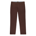 Bowie Straight Fit Stretch Chino Pant // Brown (32WX32L)