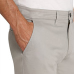 Bowie Straight Fit Stretch Chino Pant // Gray (38WX34L)