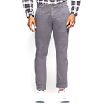 Bowie Straight Fit Stretch Chino Pant // Dark Gray (32WX32L)