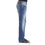Matt Mid Brushed Jeans // Medium Blue (28WX32L)