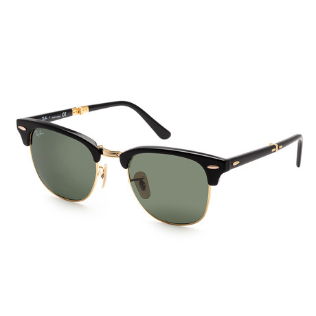 Unisex RB2176-901-51 Sunglasses // Black + Crystal Green