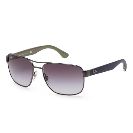 Ray-Ban // Men's RB3530-004-8G58 Sunglasses // Gunmetal + Gray Gradient