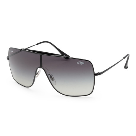 Men's RB3697-002-1135 Polarized Sunglasses // Black + Dark Gray Gradient