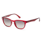 Women's RB4151-735-32 Sunglasses // Red Rubin + Crystal Gray Gradient