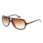 Men's RB4162-710-51 Sunglasses // Light Havana + Crystal Brown Gradient