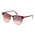 Ray-Ban // Unisex RB3016F-12753B55 Sunglasses // Havana Orange + Pink Violet Gradient