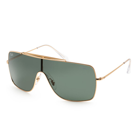 Ray-Ban // Men's RB3697-90507135 Sunglasses // Gold + Dark Green