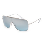 Men's RB3697-003-Y035 Sunglasses // Silver + Light Blue Mirror
