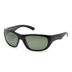 Men's RB4177-601-58 Polarized Sunglasses // Black + Green