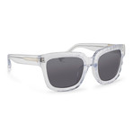 Men's PL51C7 Sunglasses // Carved Clear + Gray