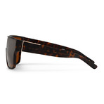 Men's PL50C2 Sunglasses // Dark Tortoise + Bronze Mirror