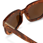 Men's PL51C1 Sunglasses // Wood + Brown