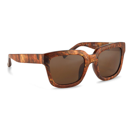Men's PL51C1 Sunglasses // Wood + Brown
