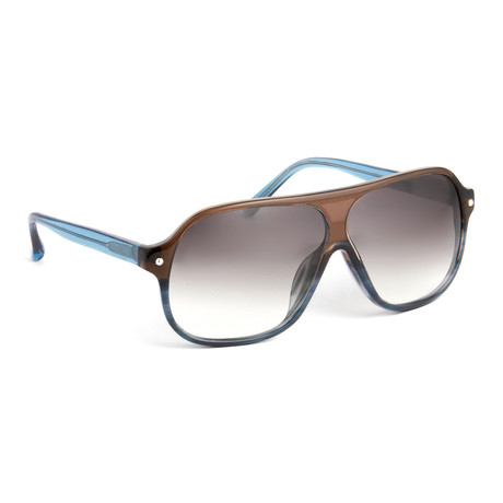 Unisex PL1C5 Sunglasses // Blue + Brown