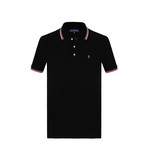 Paul Short Sleeve Polo Shirt // Black (L)
