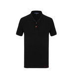 Deacon Short Sleeve Polo Shirt // Black (M)