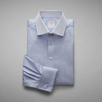 Jonathon Stripe Shirt // Pale Blue + White (US: 16R)